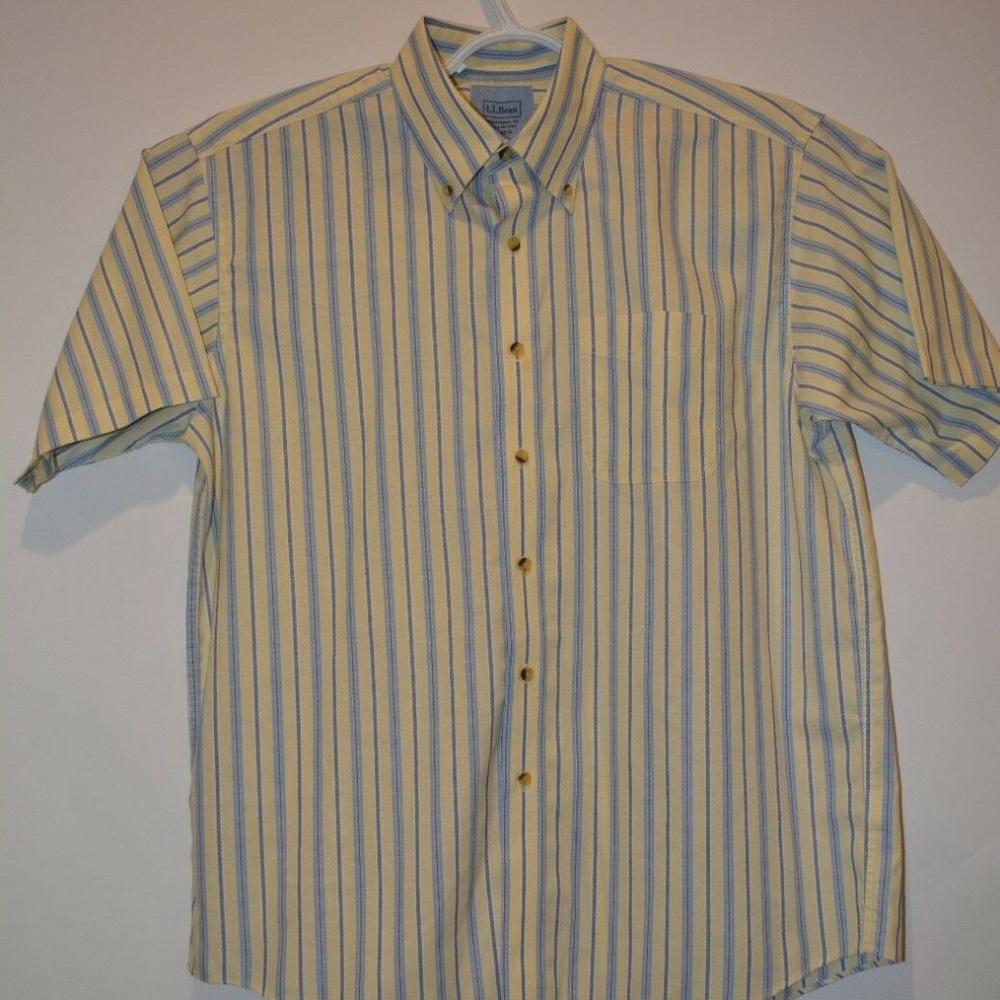 L.L. Bean Men's Stripped Dress Shirt Size L